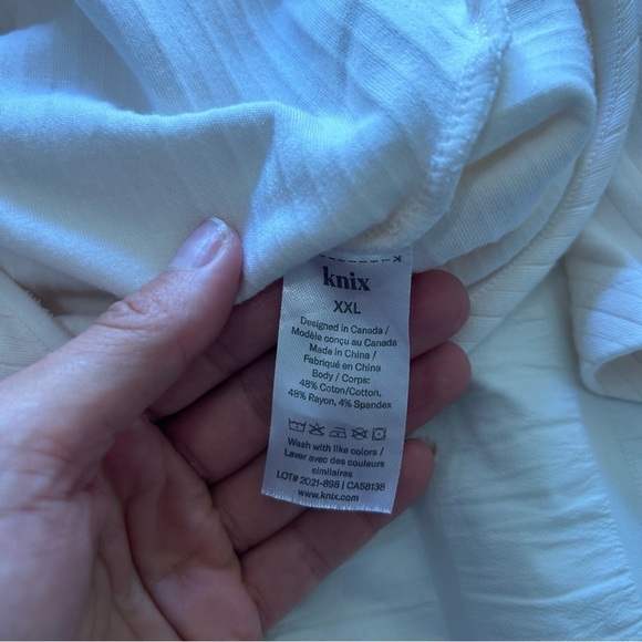 Knix Papaya Mock Neck Bodysuit Cream/Cloud Size XXL - Picture 8 of 8